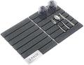 2 Pack Stone Dish Drying Mat Set (12"x16" Each, Gray) for Kitchen Counter - Super Absorbent Quick Dry Diatomaceous Earth Pad, Foldable & Non-Slip for Dishes, Sink, & Bathroom