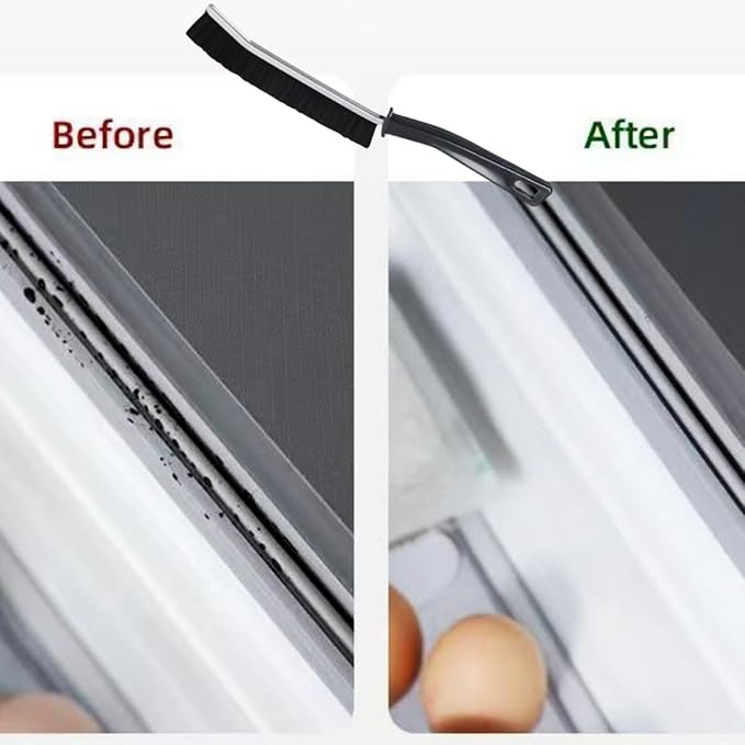 6 Pack Crevice Cleaning Brush, Grout Cleaner Brush, Hard Bristle Crevice Cleaning Brush for Toilet, Scrub, Bathroom, Home, Sink, Window, Cleaning Supplies