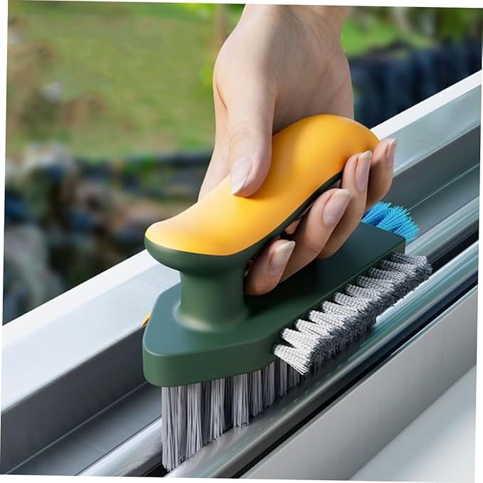 minkissy Multi-Functional Indoor Crevice Cleaning Brush for Kitchen Bathroom Grout Scrub Brush for Dead Corners Gentle Design