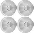 Suction Cup Hooks for Shower Heavy Duty Wreath Hangers for Front Door Waterproof Shower Hooks for Inside, No Drill Adhesive Towel Hooks for Bathroom, Kitchen, Glass Doors, Windows (4, Brushed Nickel)
