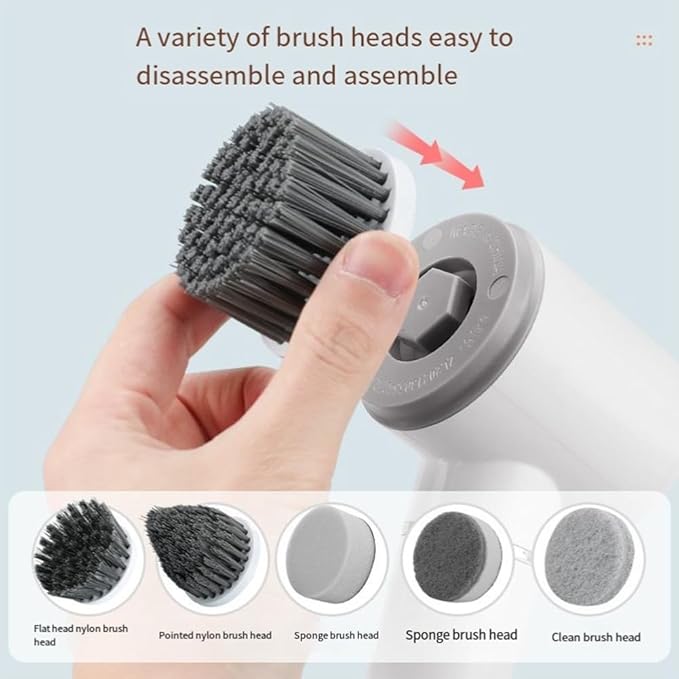 Electric Mini Cleaning Brush, Battery Tool Brush, Wall Tile Floor Kitchen Multi-Functional Cleaning Brush Easy to Use