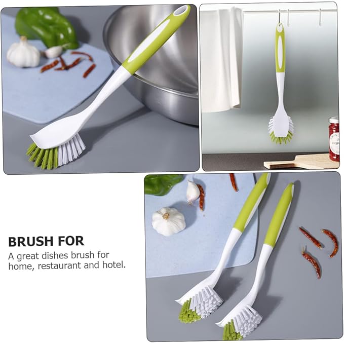 Beaupretty 1pc Dish Scrub Brush Long Handle Kitchen Cleaning Brush for Grout Pot Dish Wand Scrubbing Multipurpose Cleaning Tool