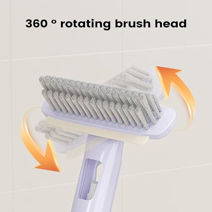 Crevice Brush - Grout 360-degree Rotating Brush | Household Crevice Cleaning Tool,for Shower Bathroom Toilet Kitchen Home Industrial Floor Tile Wall Window