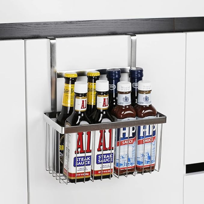 LUANT Over The Bathroom Shower Door Caddy Hanging Storage Organizer Baskets, Bathroom Over the Door Shower Caddy for Shampoo, Conditioner, Soap,2PCS