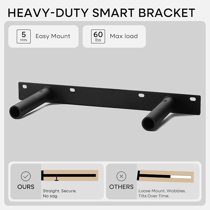 Homeforia Walnut 18 inch Floating Shelf, High End Solid Real Wood 18inch Floating Shelves for Wall Mounted, Dark Brown 18 inches Long Floating Shelves, Heavy Duty Bracket, 18 X 6.5 X 1.75 in, Set of 4