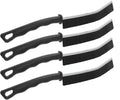 Sewroro 4pcs Grout Scrubber and Corner Cleaning Brush Set with Non-Slip Grip, Hard Bristle Multifunctional Scrub Brushes for Kitchen and Bathroom Crevice Cleaning