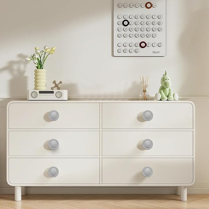 Ravinte 40 Pack 1-1/4 inch Kitchen Cabinet/Drawer/Dresser Knobs Grey Zinc Drawer Pulls/Handles