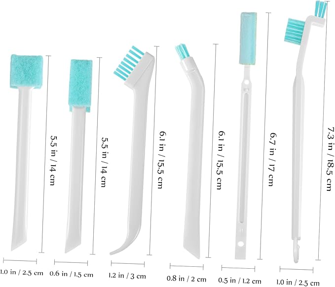 8pc Small Cleaning Brush Set Grout Brush for Household Kitchen Bathroom