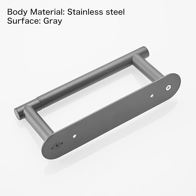 Removable Toilet Paper Holder, Grey Roll Holder, Paper Towel Holder