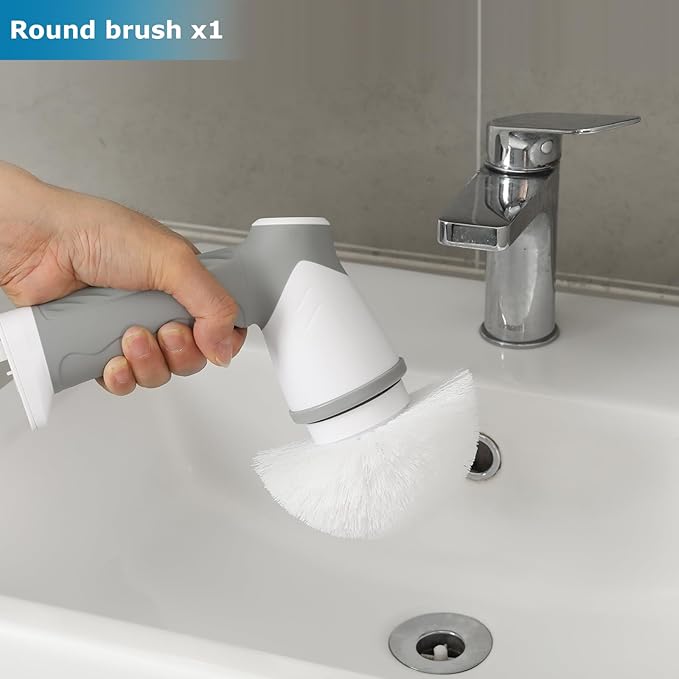 DAESUNG Replacement Brush Heads, 9-Pack Compatible with DAESUNG Handheld Electric Spin Scrubber, Multi-Surface Refill Brushes for Bathroom, Shower, Tile & Kitchen Cleaning