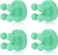 XoYoZo 4 pcs Silicone Toothbrush Holder Multi-Function Hook Waterproof self Adhesive Single Toothbrush Hook Plug Holder for Wall for Hanging Bathroom Kitchen Living Room Office
