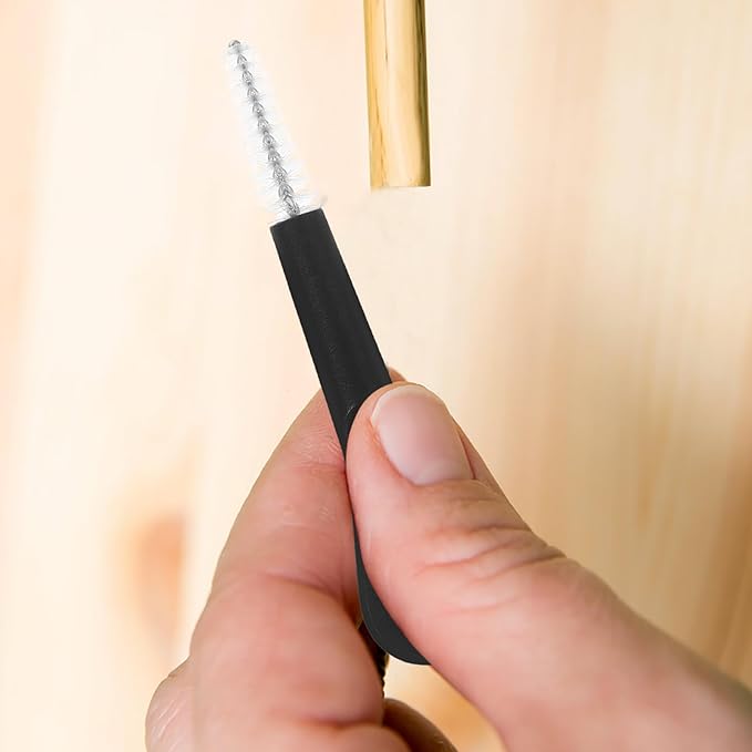 10pcs Mini Cleaning Brush Set for Home and Kitchen, Crevice and Gap Scrubbers, Multi-Purpose Handheld Small Brushes for Grout, Phone Ports, Bottle Cleaning, Black and White