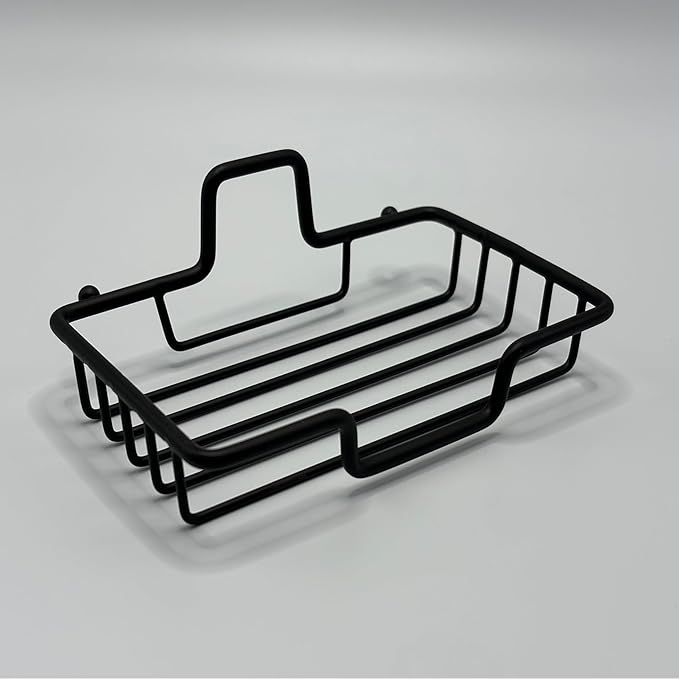 Shower Caddy 3 Pack - Soap Dish - Toothbrush and Paper Towel Holder - Practical Affordable Portable Home Living Bathroom and Kitchen Essentials - Black Toothbrush Holder Wall Mounted