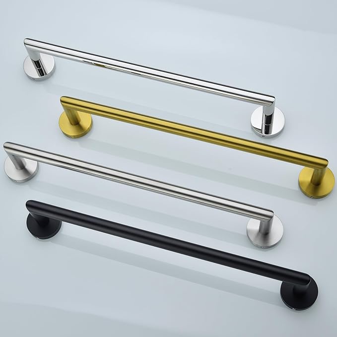 18 Inches Towel Bar for Bathroom Kitchen Hand Towel Holder Dish Cloths Hanger SUS304 Stainless Steel RUSTPROOF Wall Mount Brushed Gold, 96018-2-18BG.