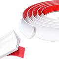 Shower Threshold Water Dam, 39" White Silicone Flexible Water Barrier Seal Strip, Self Adhesive Splash Guard for Sink Tops, Bathtub, Showers