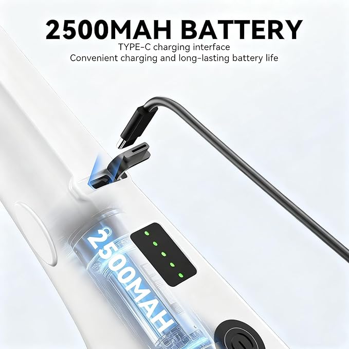 Long Electric Cleaning Brush, with Adjustable Cleaning Height, Abs Material, Cordless Electric Scrubber, Rechargeable Shower Scrubber, Multiple Brush Heads, for Shower, Doors, Kitchen, Sinks,