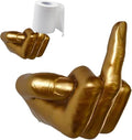 Middle Finger Toilet Paper Holder, Fun Wall Mount Toilet Paper Holder Key Holder, Jewelry Storage Fun Statues Sculptures, Bathroom Toilet Tissue Roll Paper Storage Holder