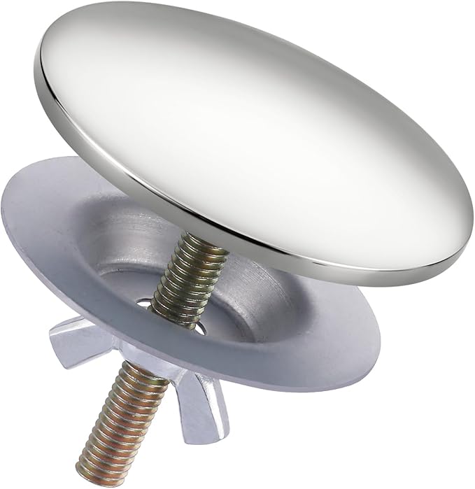 Kitchen Sink Hole Cover, Faucet Hole Cover for Kitchen Sink, Tap Hole Plate Stopper Cover Blanking Brass Metal Plug, Polished Nickel