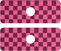 Checkered Hot Pink Kitchen Sink Splash Guard Sink Faucet Mat Faucet Handle Drip Catcher Drain Mats for Kitchen Bathroom Countertop Absorbent Dish Drying Pad 2Pack 14.7x5.4IN