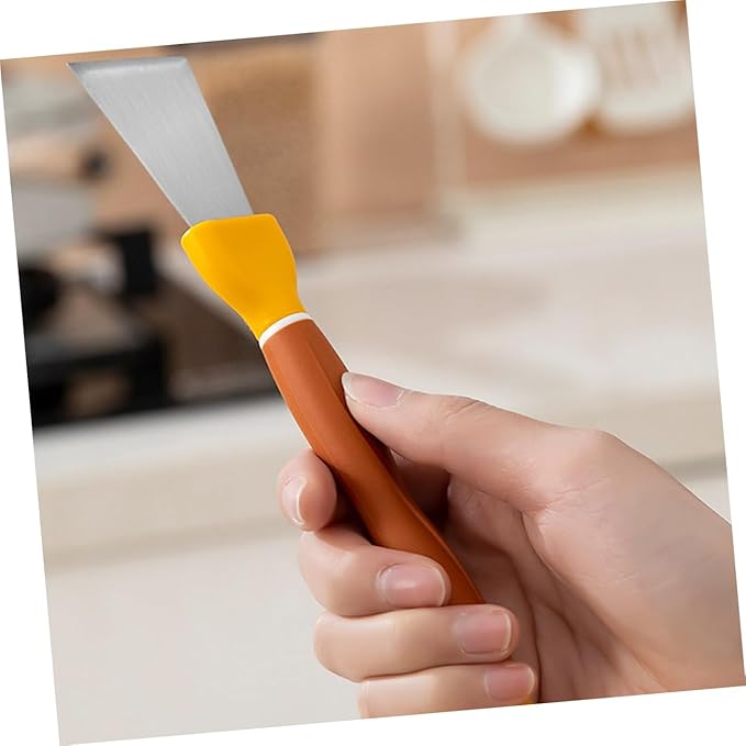 Unomor Multifunctional Cleaning Brush and Rust Removing Tool Double-Ended Shovel Design for Kitchen Bathtub Sink and Corner Grout High-Density Bristles for Scrubbing Easy to Use