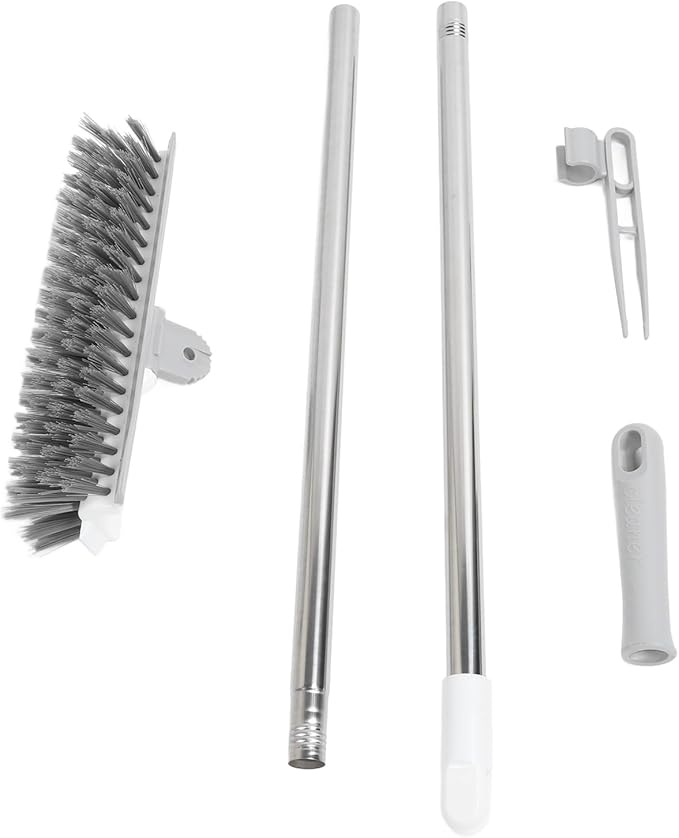 Socobeta 2 in 1 Floor Brush Scrubber, Long Handle Grout Brush with Stiff Brushes and Removable Head for Bathroom Kitchen Tile Floor (370.00)