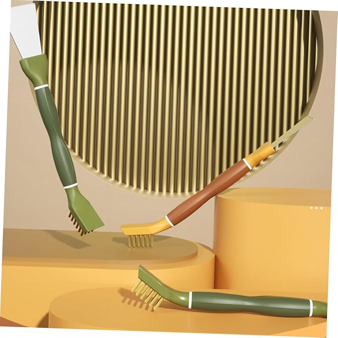 Unomor Cleaning Brush Scraper for Kitchen Gas Stove Tiles Window Groove Detail Cleaning Brush for Spaces