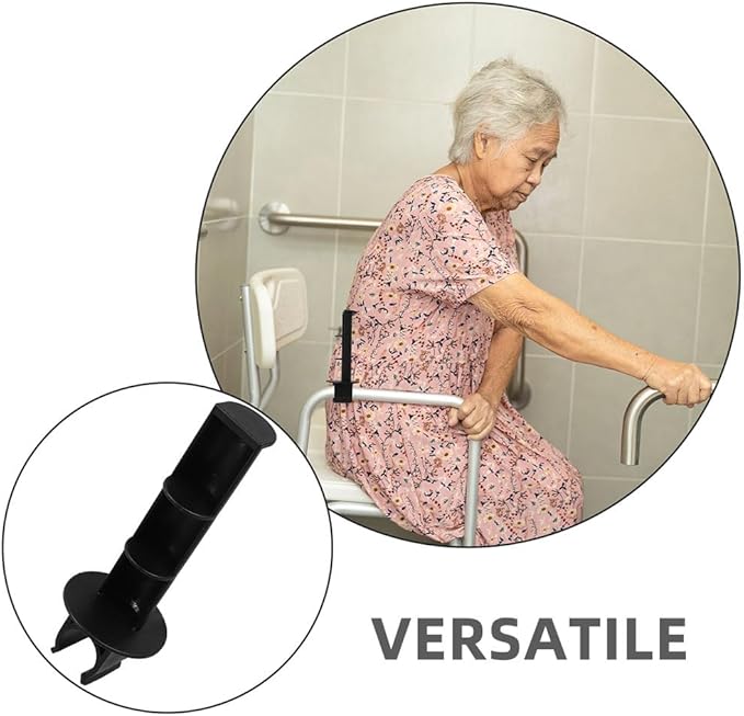 Hemoton Toilet Paper Holder Clip on for Bedside Commode Chair Portable Tissue Holder with Easy Installation Replacement Rod for Seniors Nursing Patients and Wheelchair Accessories