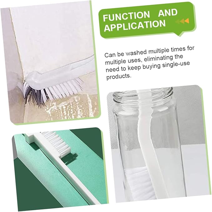Beaupretty 8pcs Cleaning Brush for Grout and Tile Line Ergonomic Design for Easy Use for Kitchen Sink and Bottle Cleaning