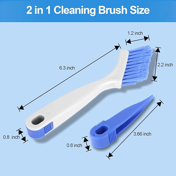 4pcs Bathroom Gap Cleaning Brush, Small Crevice Cleaning Brushes, Hand-Held Groove Gap Cleaning Tools, for Bathroom Kitchen Tiles Window Slots (Silvery White)