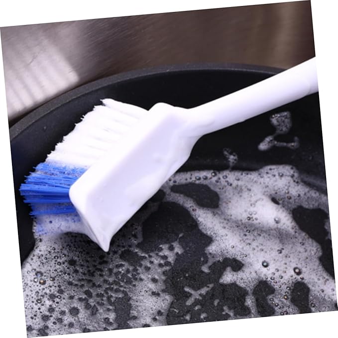 2pcs Practical Long Handle Brush Multifunctional Cleaning Tool for Kitchen Grout Brush Bowl Pot Cleaning
