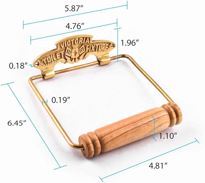 Renovators Supply Toilet Paper Holder - Antique Wall Mount Toilet Paper Holder - Sanitary Paper Holder - Vintage Bathroom Decor - Colonial Tissue Holder - Polished Brass, Victorian, Pack of 1