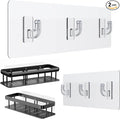Shower Caddy Adhesive Strips - 2 Pack Replacement for Shower Shelf