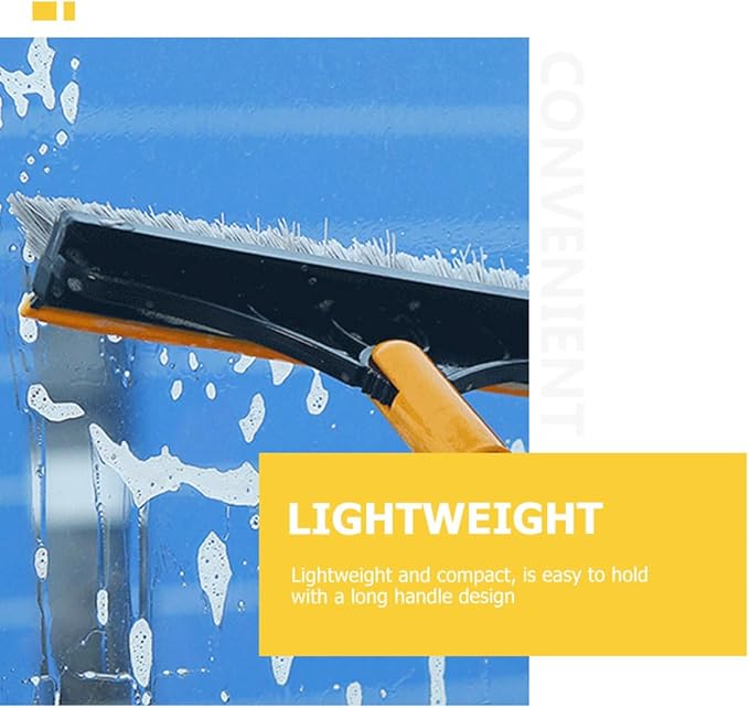 Baluue Long Handle Cleaning Brush with Stiff Bristles Floor Scrub Brush for Bathroom and Toilet for Tile Grout and Corner Cleaning