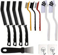 12Pcs Crevice Cleaning Brush, CTEWRT Multifunctional Hard Gap Cleaning Brush Kits, Cleaning Tools for Household Use,Window Tracks,Kitchen,Bathroom,Faucets, and Toilets