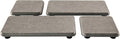 Water Absorbent Stone Tray for Sink, Quick-Drying Diatomite Soap Dish, Modern Home Kitchen & Bathroom, 2pcs 3.15 x 3.15in + 2pcs 6.3 x 3.15in, Grey