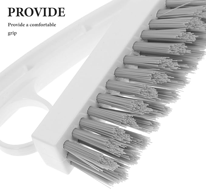 Grout Scrub Brush and Corner Floor Seam Cleaning Brush with Hard Bristles Heavy Duty Tile Cleaning Tool for Bathroom Shower and Toilet Floor Surfaces