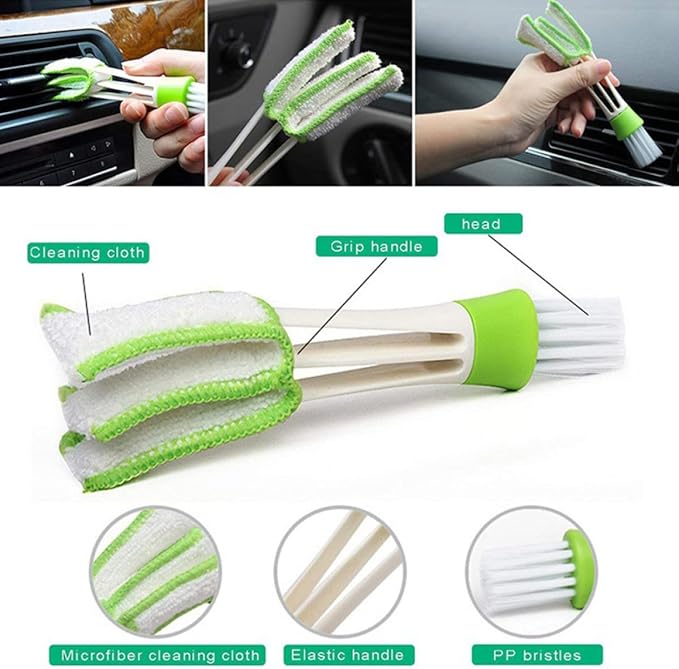 FRCOLOR Window Groove Cleaning Brush Set 8pcs, Multi-Functional Scrubber Brushes for Window Tracks and Gaps, Wet and Dry Use Cleaning Tools for Household Dust and Dirt Removal