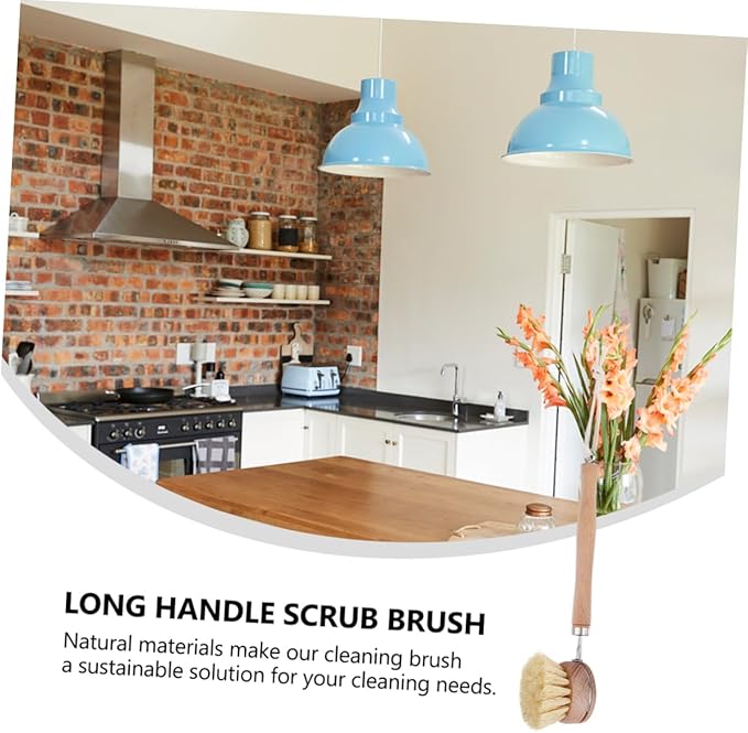 Long-Handled Pot Brush Grout Brush for Home Decor Accessories for Cookware Pot Cleaning