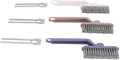 Grout Brush, 3pcs Deep Cleaning Cleaning Brush V Shaped with Clips for Shower Bathroom Kitchen Household