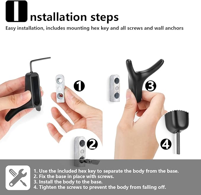 CARAGO Coat Hooks, Towel Hooks for Bathroom,3 Packs Metal Heavy Duty Wall Hooks, Suitable for Cloakroom, Living Room, Kitchen, Bathroom, for Hanging Clothes, Hats, Bags, Towels (Gray Brushed)