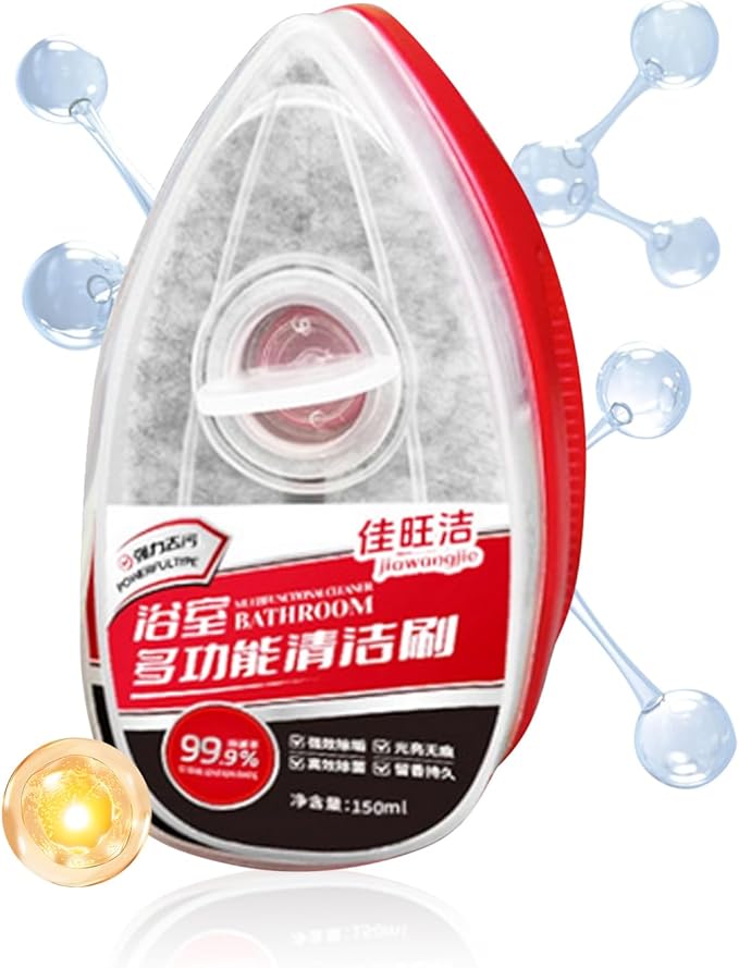 Bathroom Cleaner Brush, Ergonomic Design, 150ml, Kitchen Sink Scrubber, Home Maintenance Brush, Effective Cleaning, for Wall, Sink, Toilet, Kitchen Daily, Apartment, Home, Hygiene, Maintenance