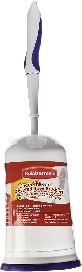 Rubbermaid Toilet Bowl Brush with Caddy Holder, with Caddy Holder, Cobalt Blue (FG6B9204COBLT)