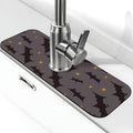 Faucet Draining Mat For Kitchen Sink, Star Bats Witchy Diatom Mud Absorbent Drain Pad For Bathroom Kitchen Sink Splash Guard Drying Mat
