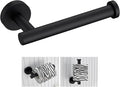 Toilet Paper Holder Matte Black, Angle Simple Stainless Steel Bathroom Tissue Dispenser, Toilet Roll Hanger for Wall