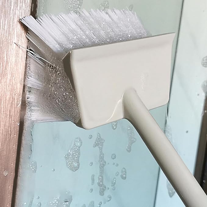 Bathroom Cleaning Brush Floor Scrub Brush Plastic Stiff Bristle for Tile Grout Walls and Floors Home Cleaning Supply
