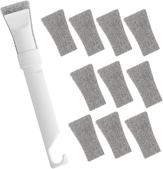 BESPORTBLE Multifunctional Dish Scrub Brush and Crevice Cleaning Brush Set with Replacement Pads, Sturdy Kitchen and Bathroom Gap Scrubber for Tile Grout, Faucet, Toilet, and Tiny Corner