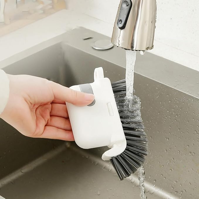 Window Track Cleaning Brush Grooves Cleaner with Detachable Design, Household Groove Gap Cleaning Tool for Kitchen and Window Tracks, Gray