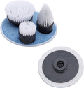 Electric Scrubber Brush for Cleaning Electric Cleaning Brush Scrubber Rechargeable Cordless Portable High Spin Scrubber Kit 4 Replaceable Cleaning Brush Heads for Cleaning Kitchen Pool Car (Heads)