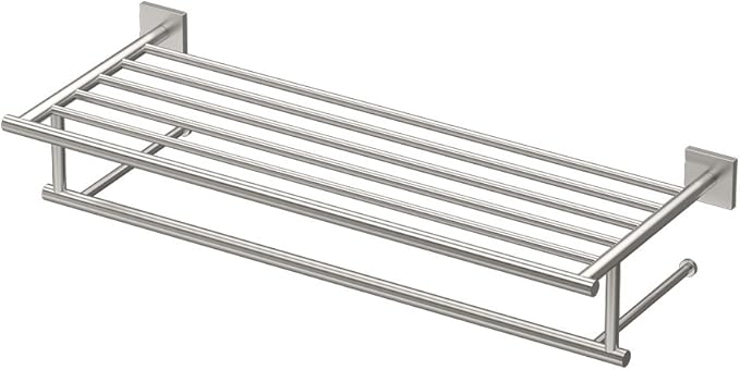 Gatco 4077 Elevate Minimalist Spa Rack, 26", Satin Nickel