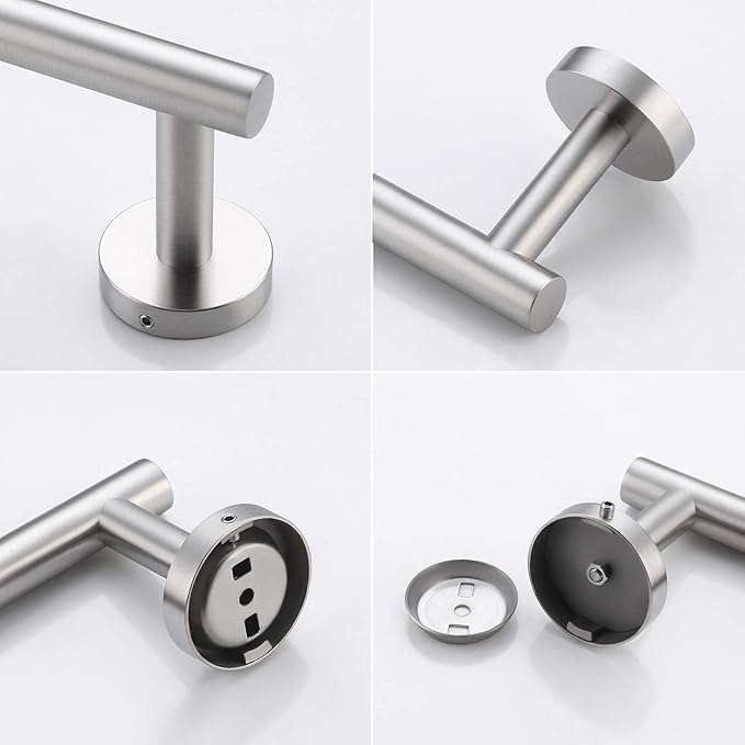 KES Bathroom Towel Bar, Towel Hangers for Bathroom Wall Shower Hand Towel Holder Hanger 27.6 Inches SUS304 Stainless Steel RUSTPROOF Wall Mount Brushed Steel, Total Length 29.9 Inch, A2000S75-2